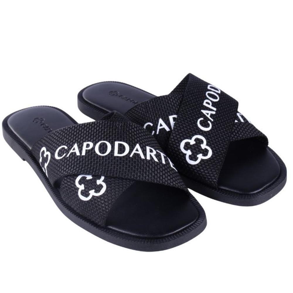 Rasteirinha Capodarte Feminina 4018438 Preto Preto 4