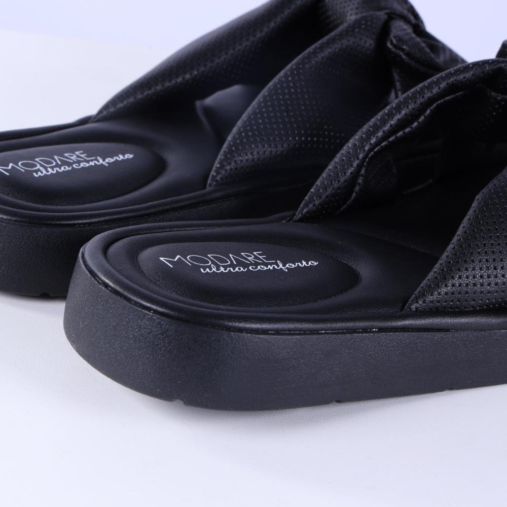 Chinelo Papete Feminino Modare 7208.101 Preto Preto 2