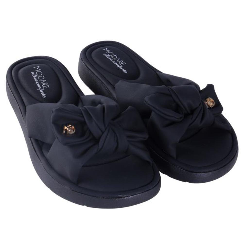 Chinelo Papete Feminino Modare 7208.101 Preto NP Preto 6
