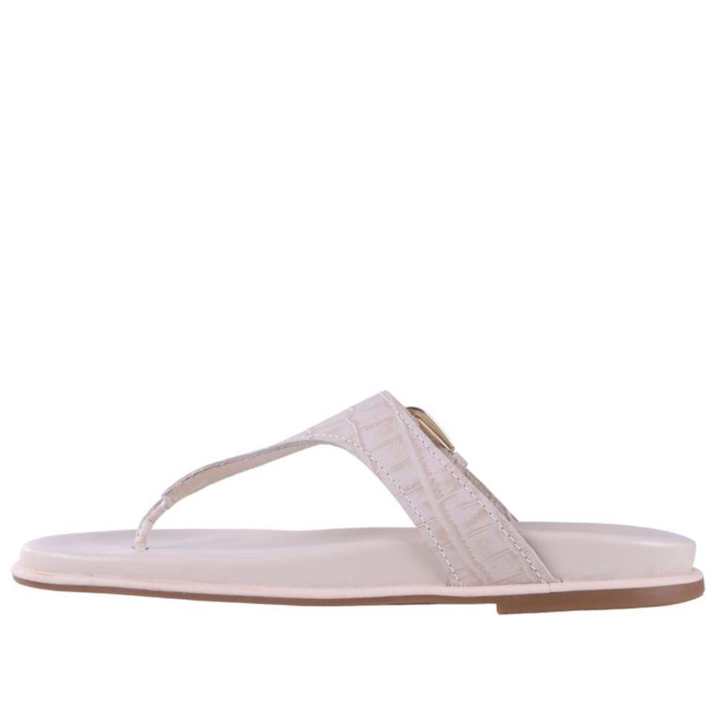 Sandália Rasteira Birk Democrata 659102 Neve Areia 4