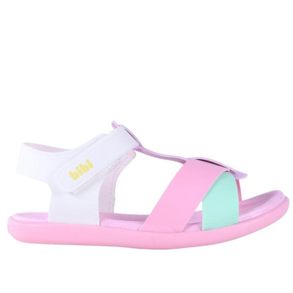 Sandália Infantil Feminina Bibi 118819 Branco/Rosa