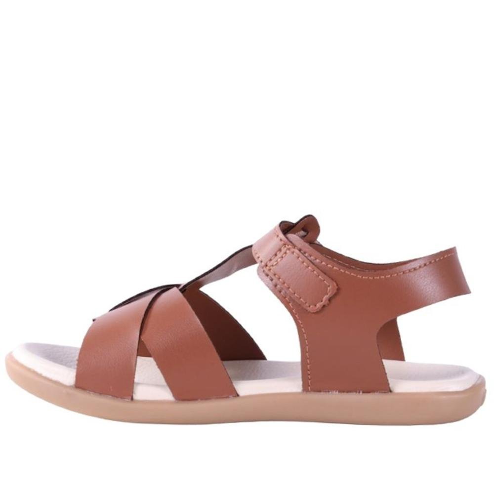 Sandália Infantil Masculina Bibi 11881 Caramelo Marrom 3