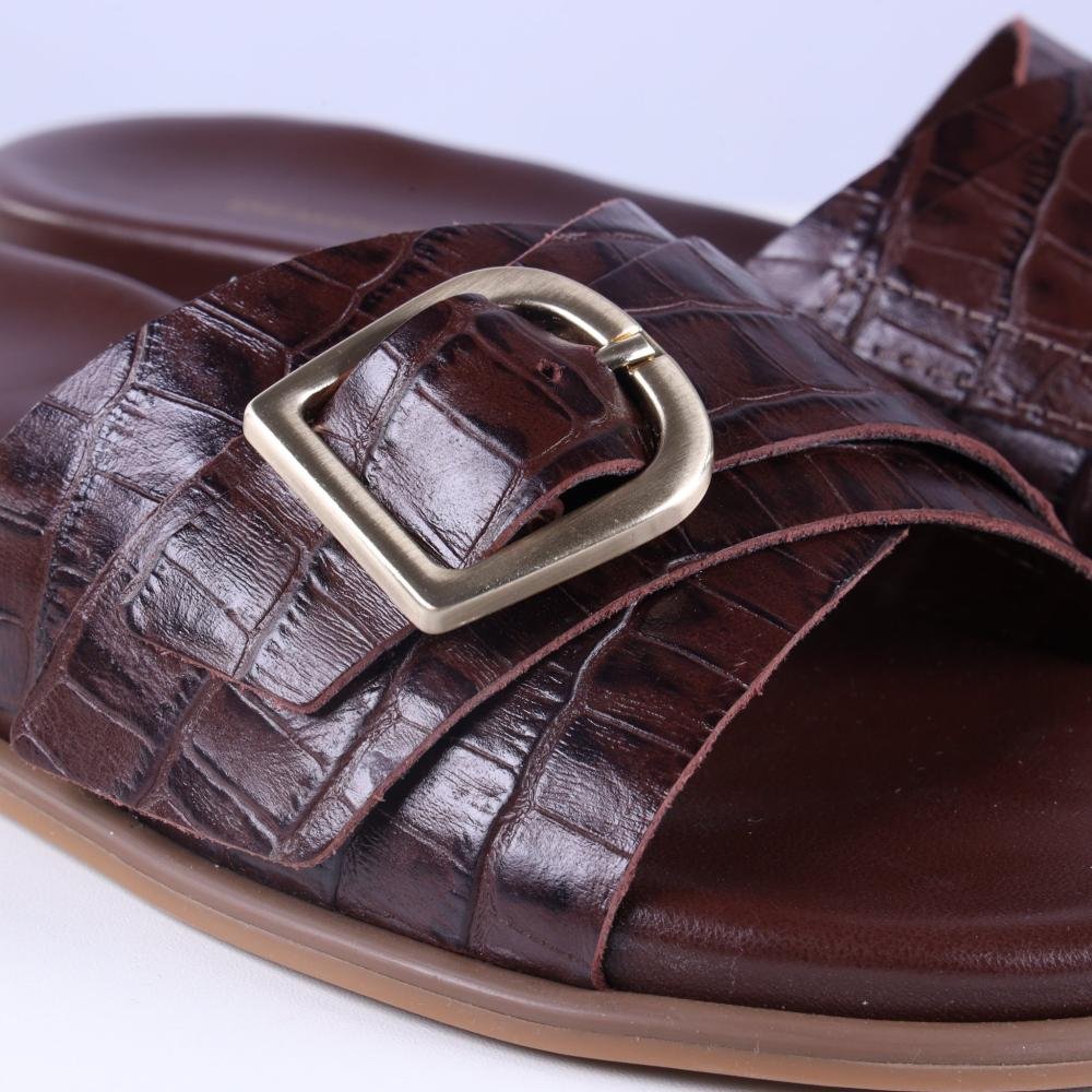 Papete Birk Feminina Democrata 659101 Pinhao Marrom 3