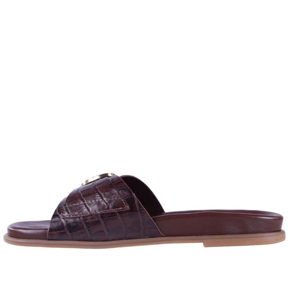 Papete Birk Feminina Democrata 659101 Pinhao Marrom 4