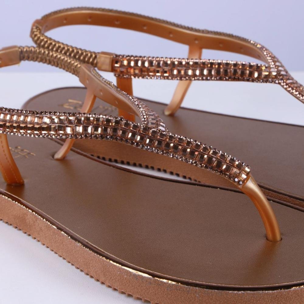 Rasteirinha Feminina Zariff Sd2402 Bronze Marrom 2