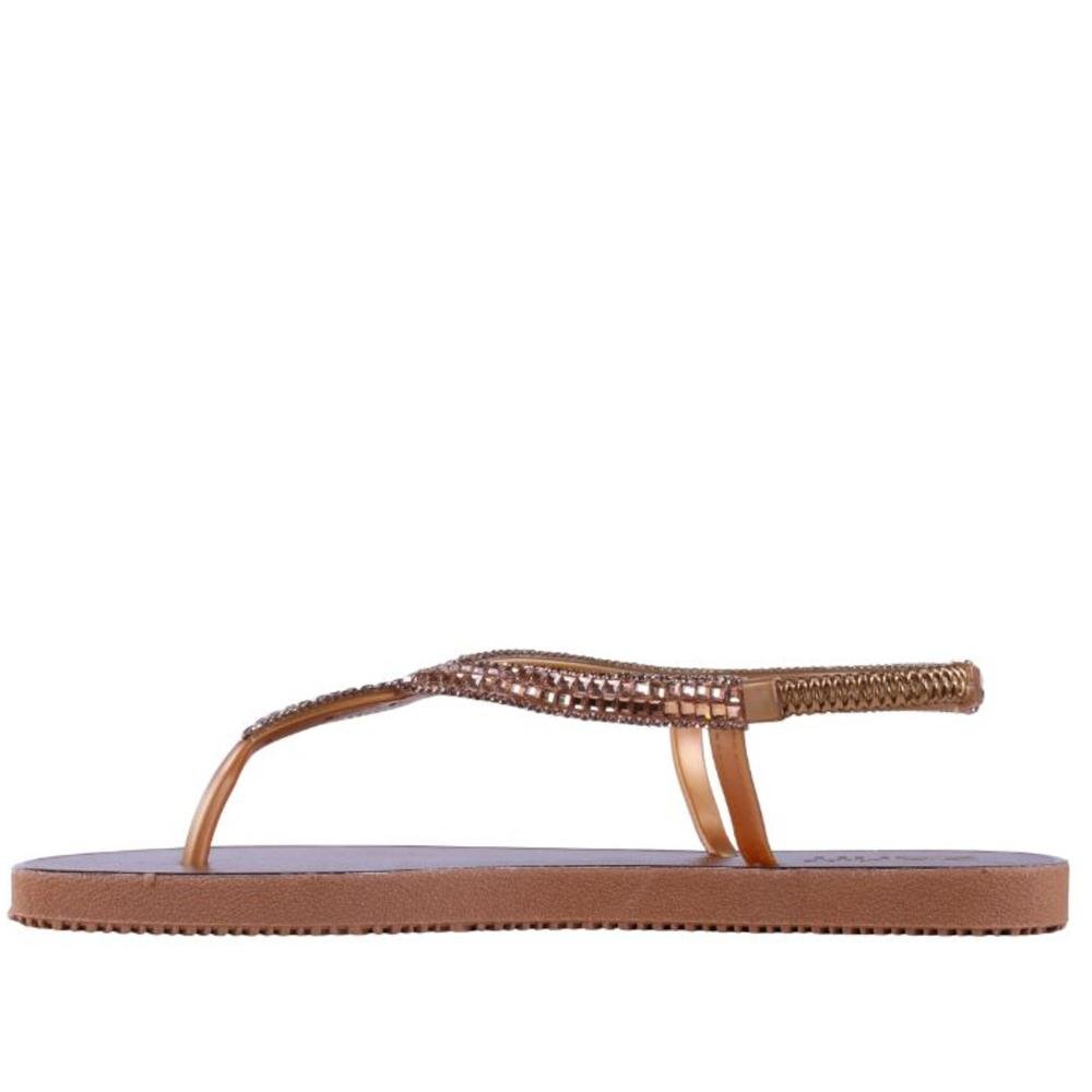 Rasteirinha Feminina Zariff Sd2402 Bronze Marrom 3