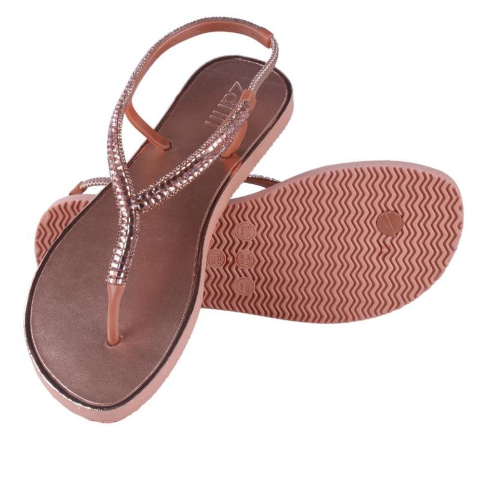 Rasteirinha Feminina Zariff Sd2402 Cobre Cobre 5