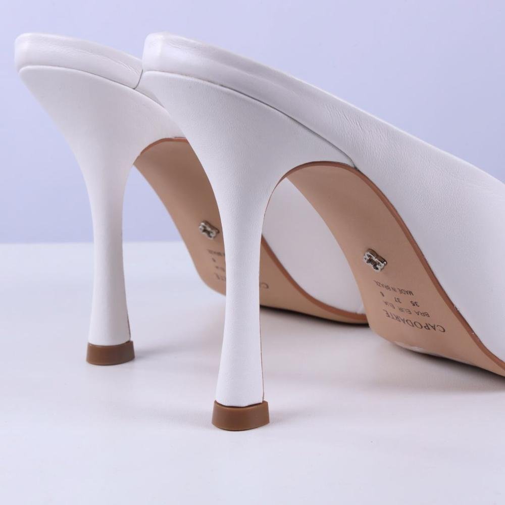 Mule Capodarte Feminino Salto Fino 4019263 Branco Branco 4