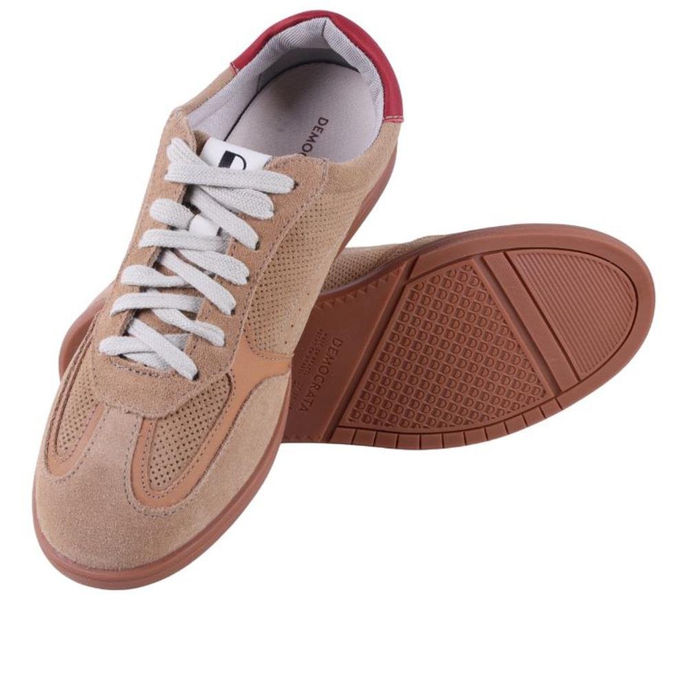 Tênis Feminino Democrata Casual 657101 Areia Bege 5