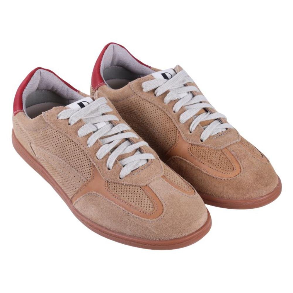 Tênis Feminino Democrata Casual 657101 Areia Bege 6