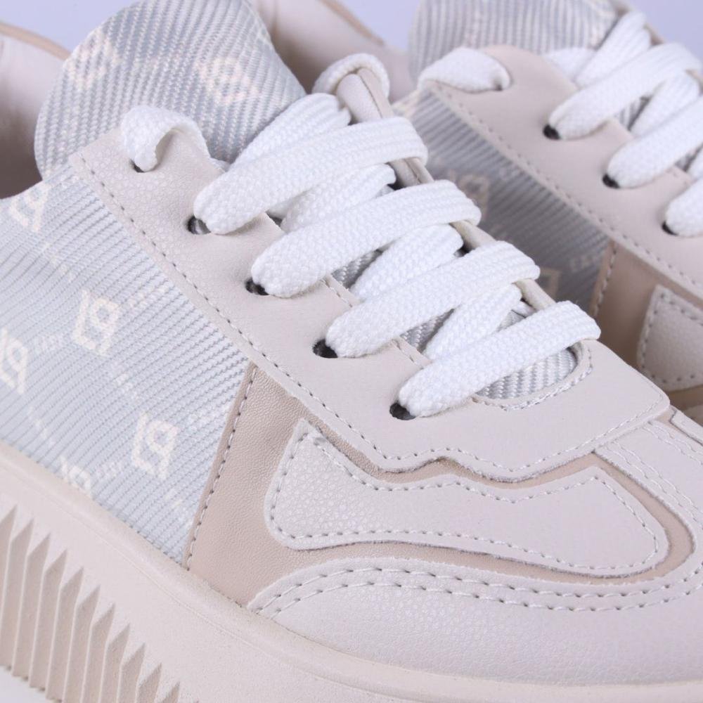 Tênis Feminino Casual Lança Perfume 537te001180 Monograma Bege 2