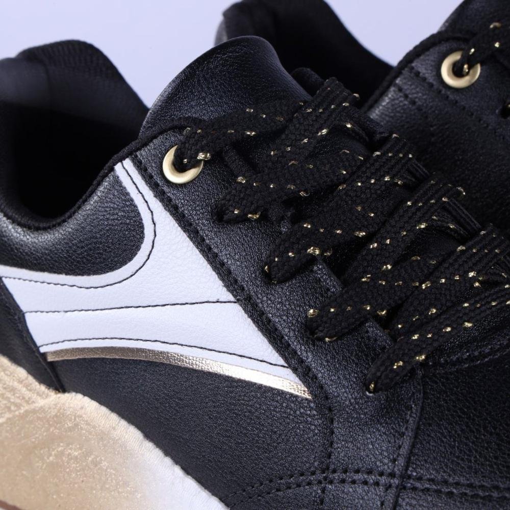 Tênis Feminino Beira Rio 4327.204 Preto/Branco Preto 3