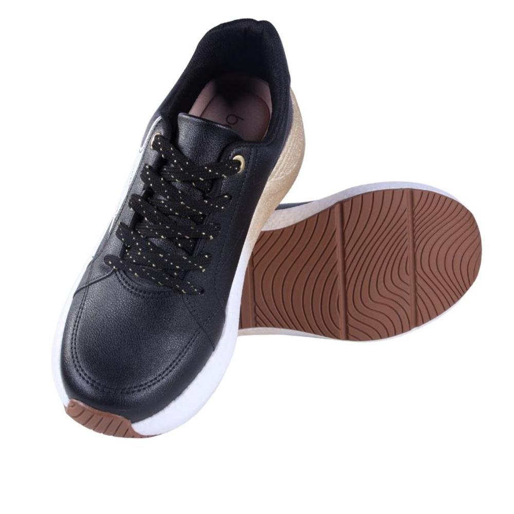 Tênis Feminino Beira Rio 4327.204 Preto/Branco Preto 6