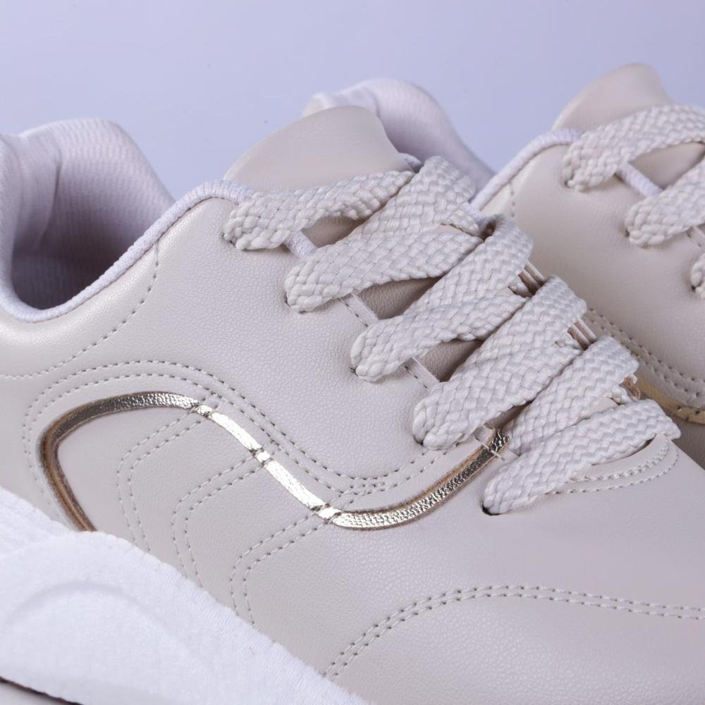 Tênis Feminino Beira Rio 4327.101 Offwhite Bege 2
