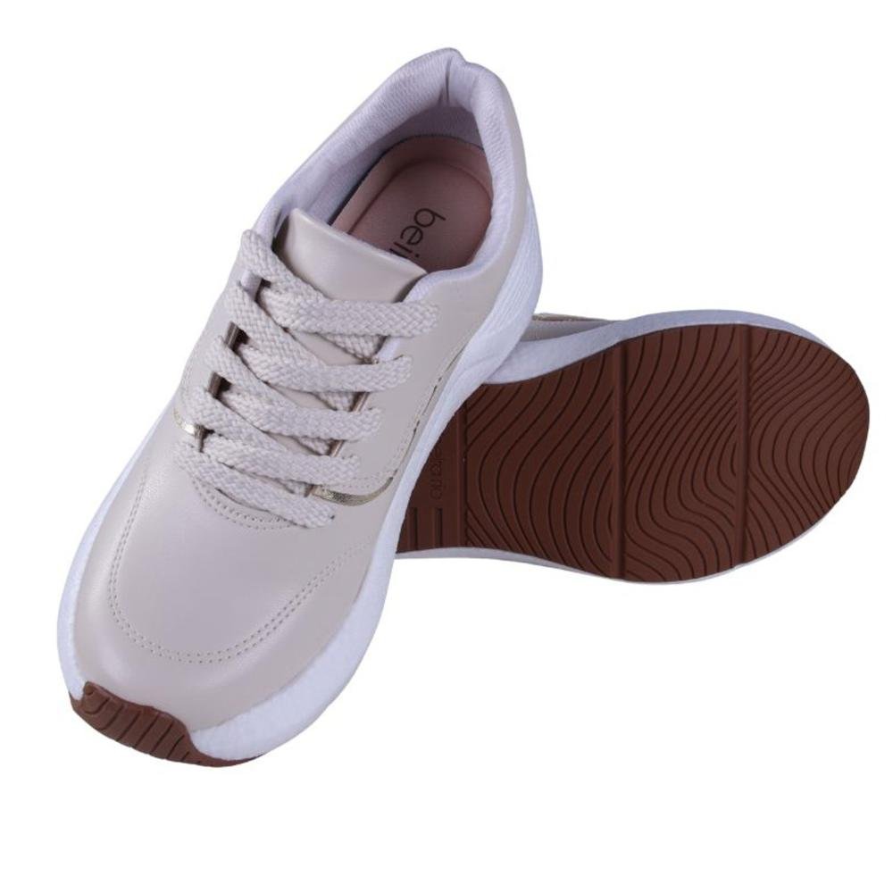 Tênis Feminino Beira Rio 4327.101 Offwhite Bege 4