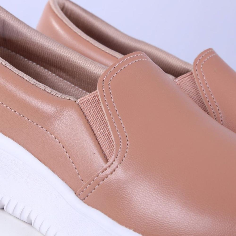 Tênis Beira Rio Feminino Slip On 4332.100 Nude Nude 2