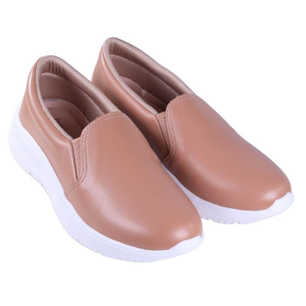 Tênis Beira Rio Feminino Slip On 4332.100 Nude Nude 3