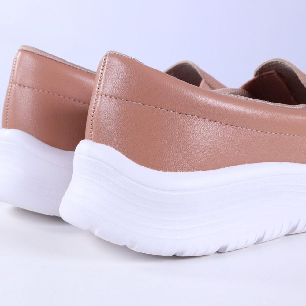 Tênis Beira Rio Feminino Slip On 4332.100 Nude Nude 4