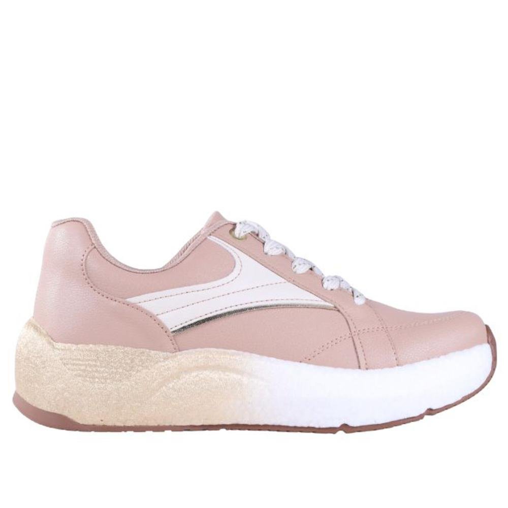 Tênis Feminino Beira Rio 4327.204 Bege/Branco