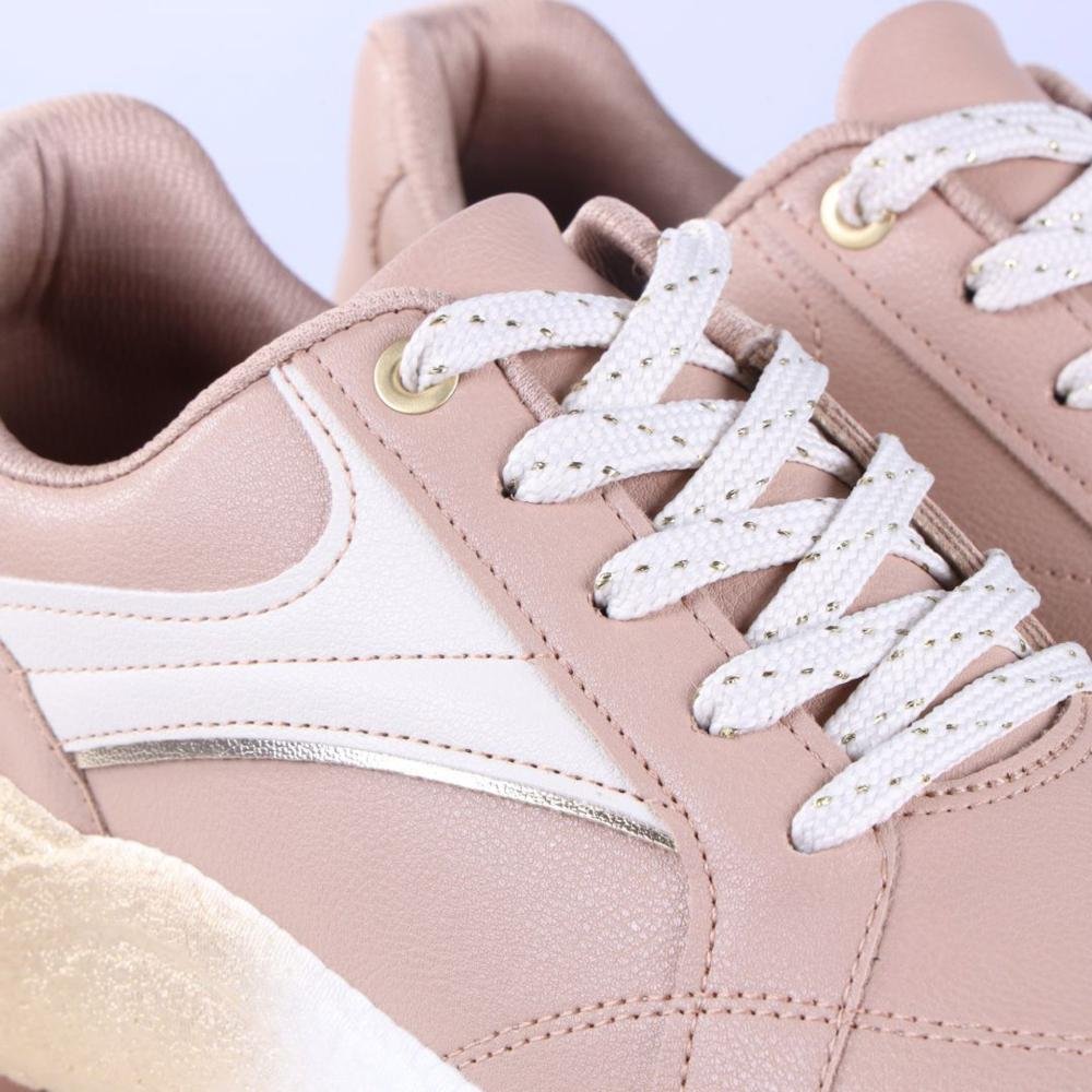 Tênis Feminino Beira Rio 4327.204 Bege/Branco Nude 2