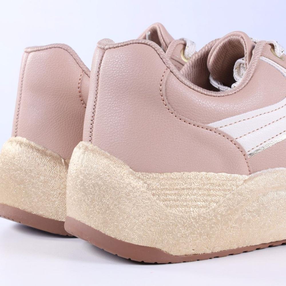 Tênis Feminino Beira Rio 4327.204 Bege/Branco Nude 3
