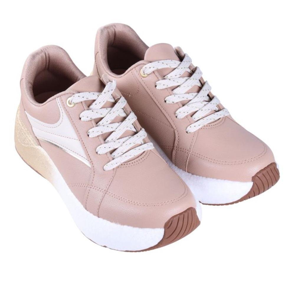 Tênis Feminino Beira Rio 4327.204 Bege/Branco Nude 4