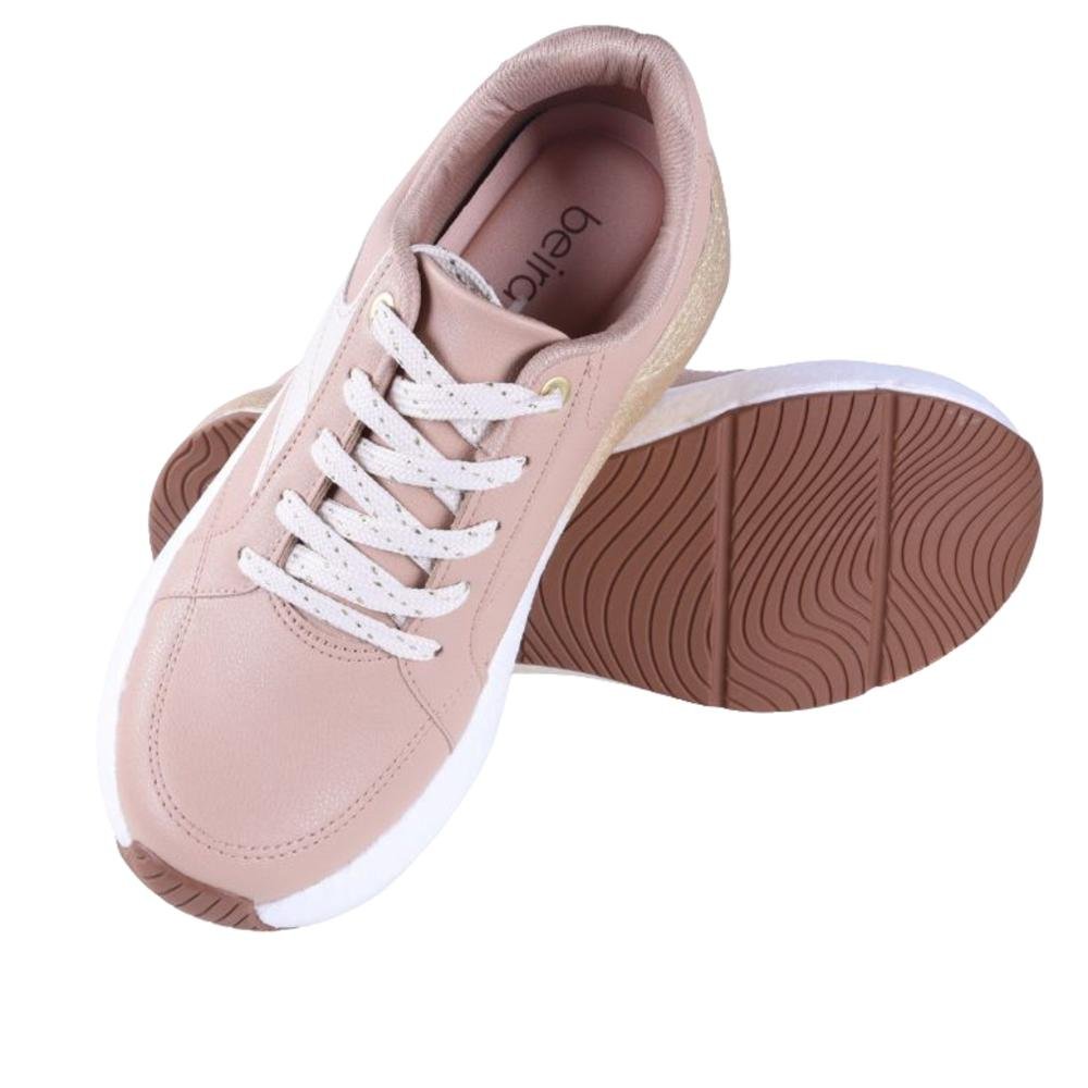 Tênis Feminino Beira Rio 4327.204 Bege/Branco Nude 5