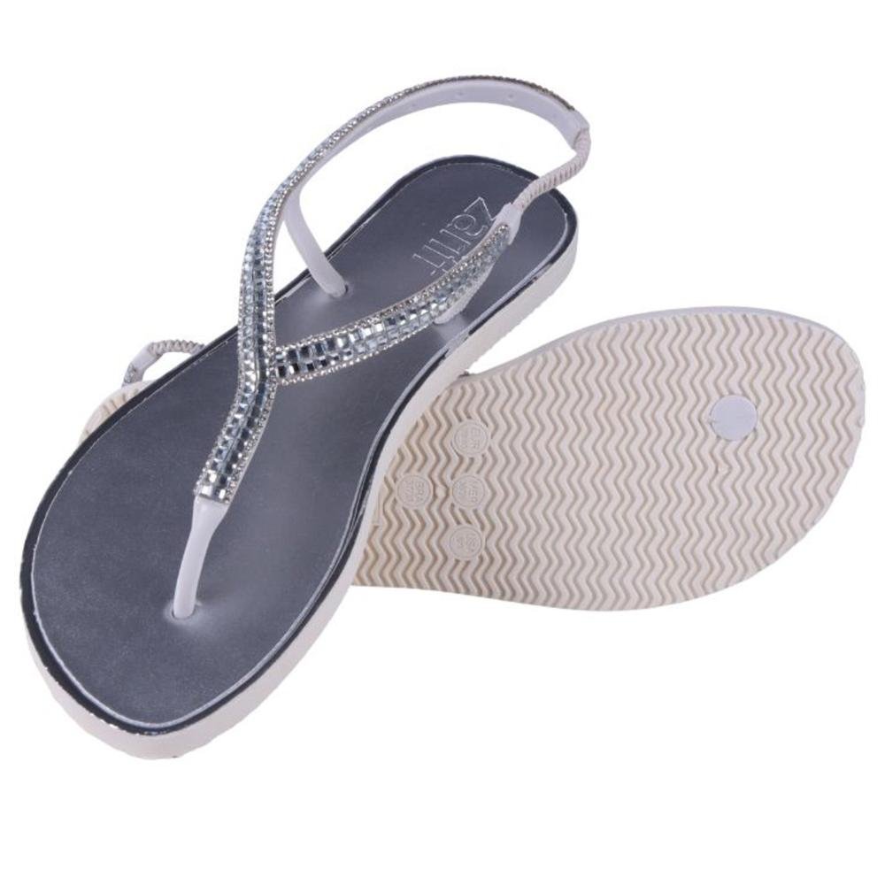 Rasteirinha Feminina Zariff Sd2402 Prata Prata 4