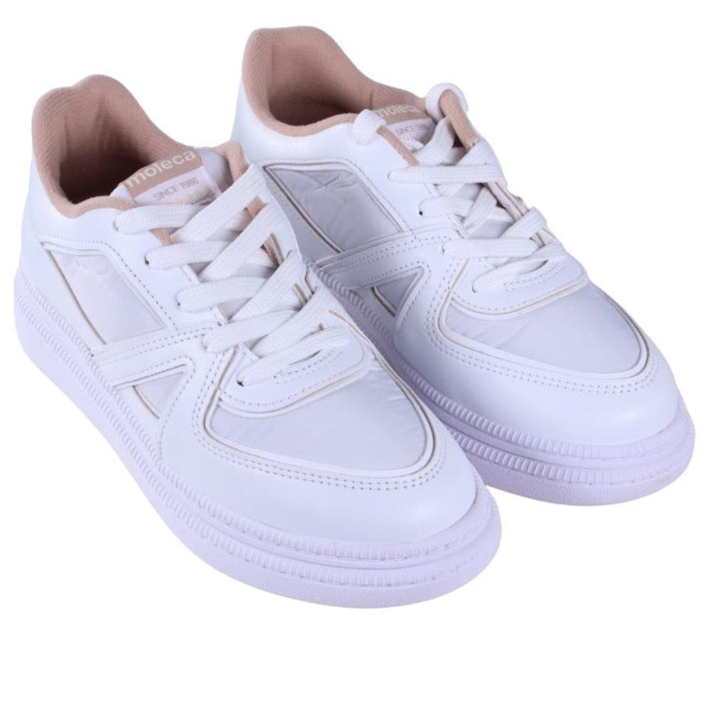 Tênis Feminino Moleca Casual 5816,108 Branco Branco 3