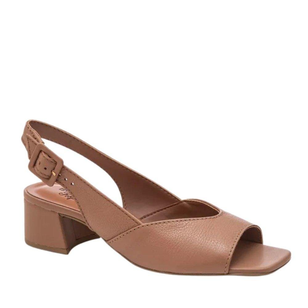 Sandália Feminina Bottero com Salto Bloco 374004 Mouse Marrom 2