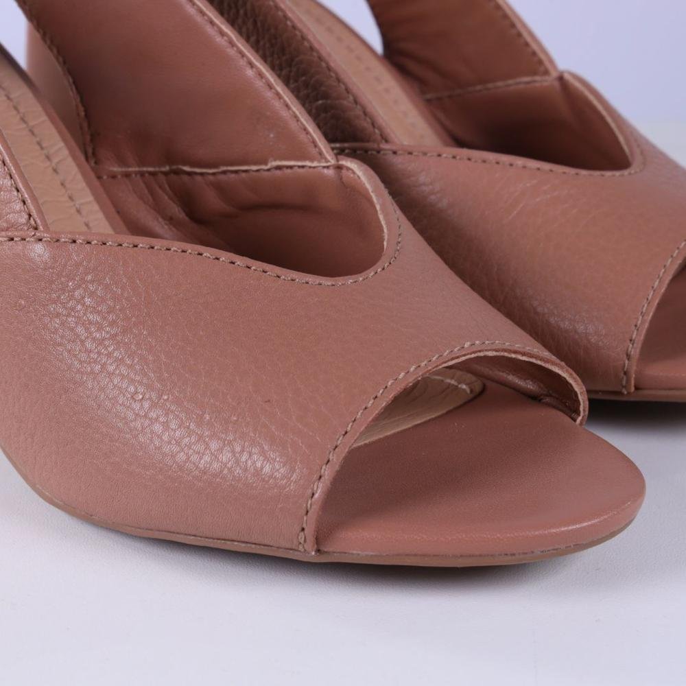 Sandália Feminina Bottero com Salto Bloco 374004 Mouse Marrom 7