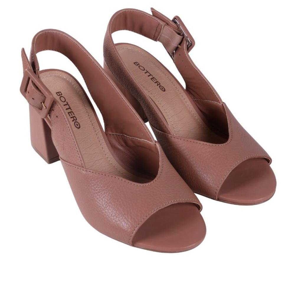 Sandália Feminina Bottero com Salto Bloco 374004 Mouse Marrom 8