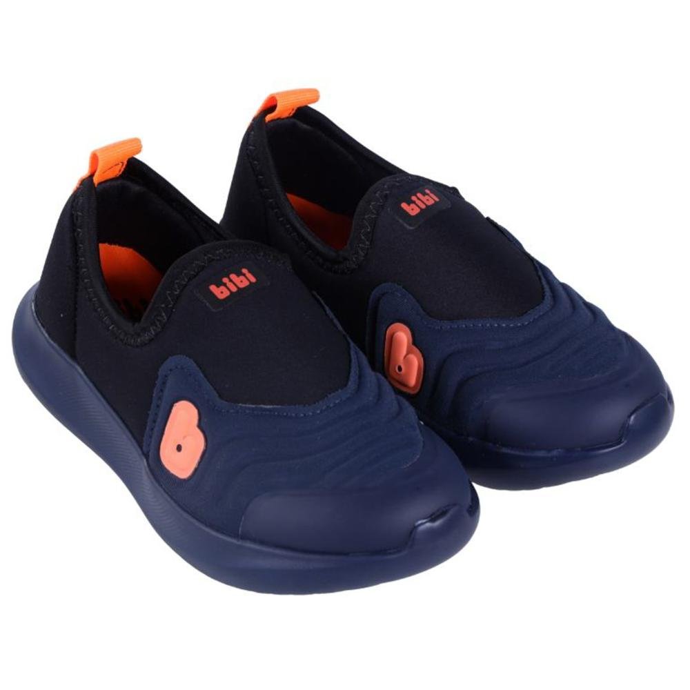 Tênis Infantil Masculino Slip-on Bibi 1232168 Preto/Marinho Azul 2