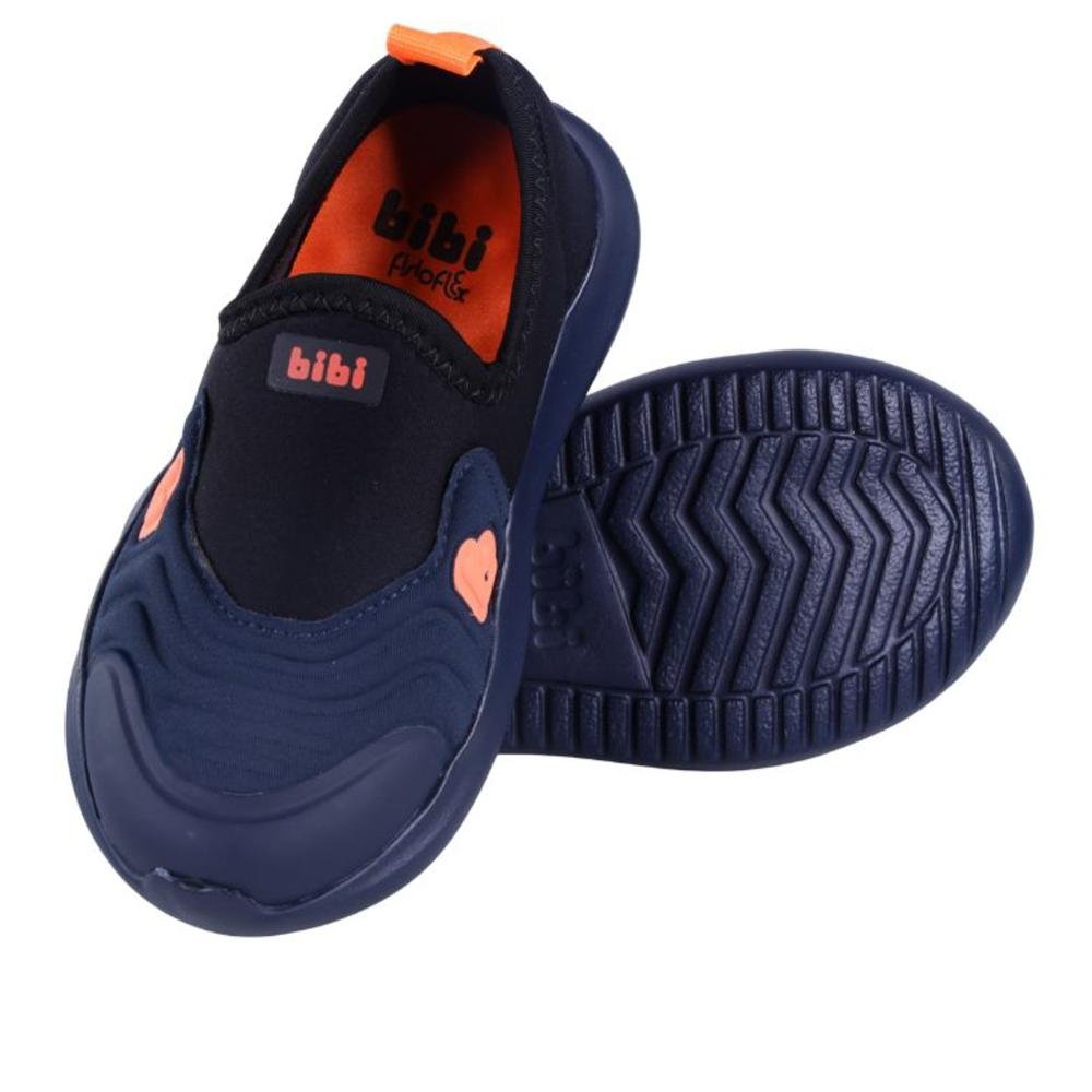 Tênis Infantil Masculino Slip-on Bibi 1232168 Preto/Marinho Azul 5