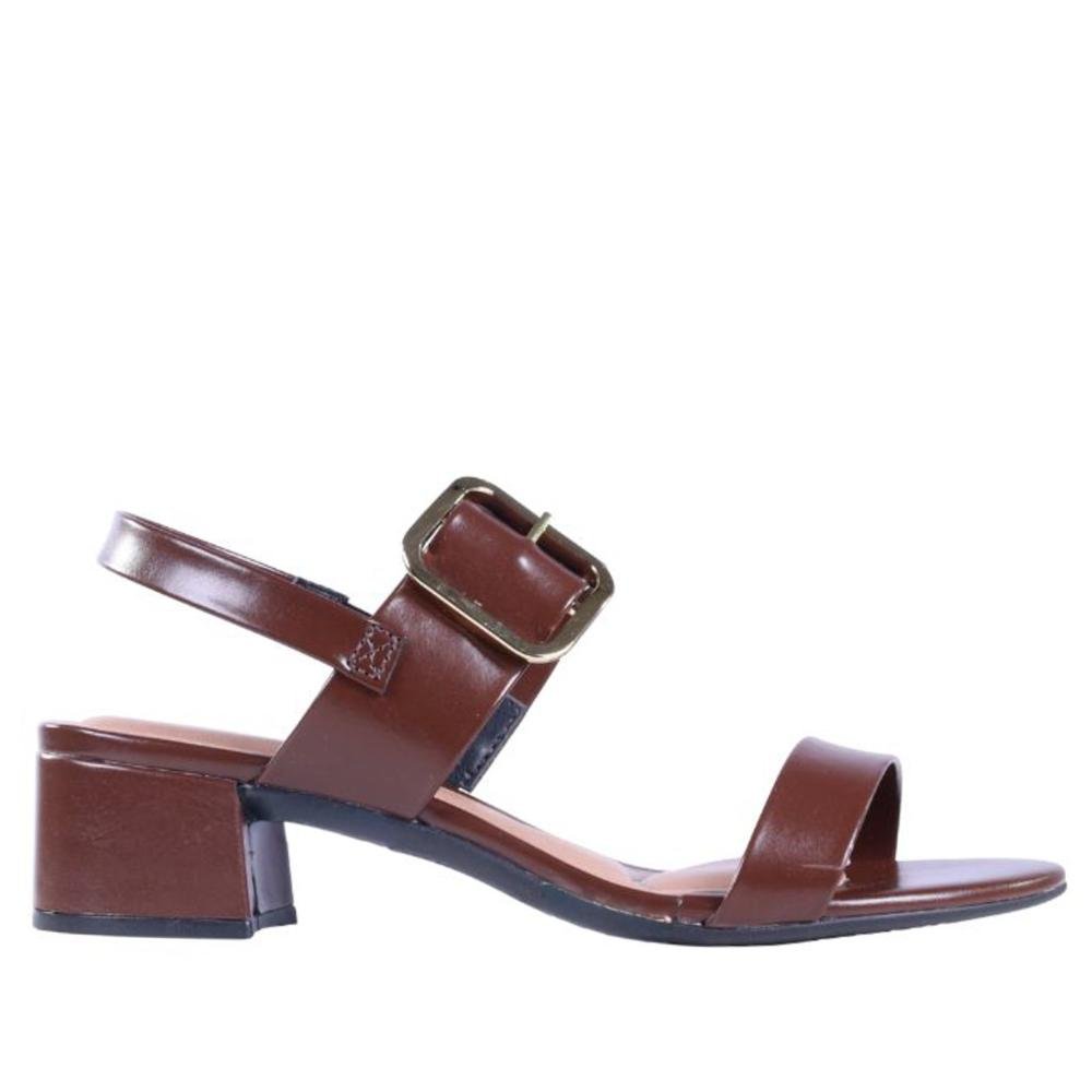 Sandália Beira Rio Feminina Napa Madri 8345,644 Conhaque