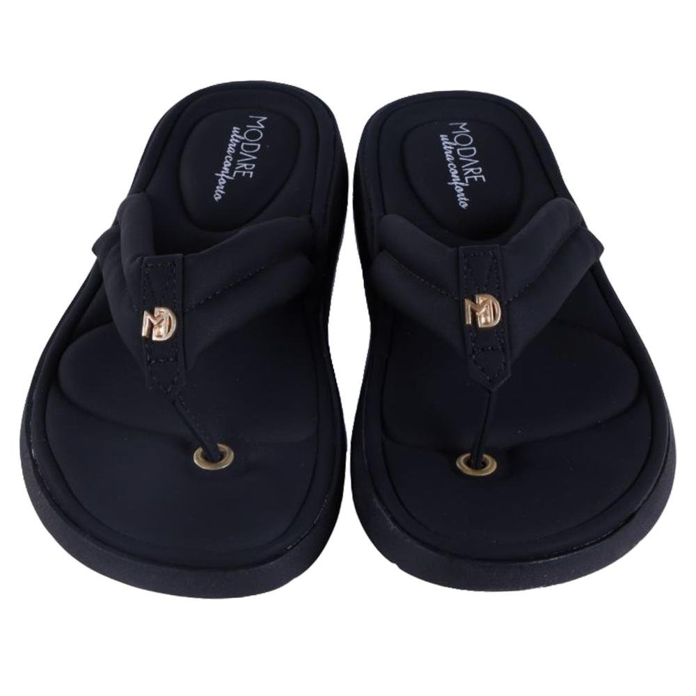 Chinelo Modare Feminina Ultra Conforto 7208.109 Preto Preto 6