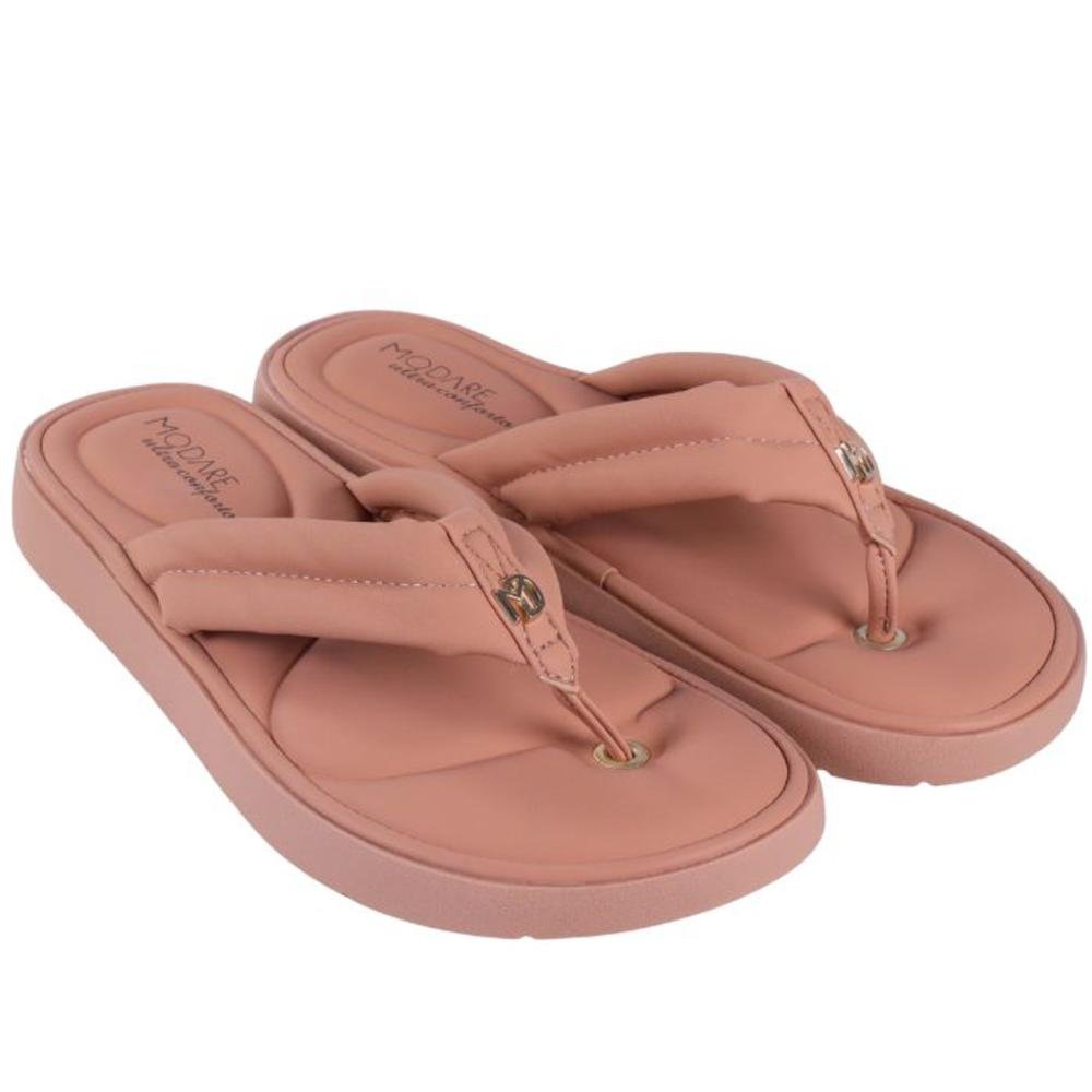Chinelo Modare Feminino Ultra Conforto 7208.109 Nude Nude 3
