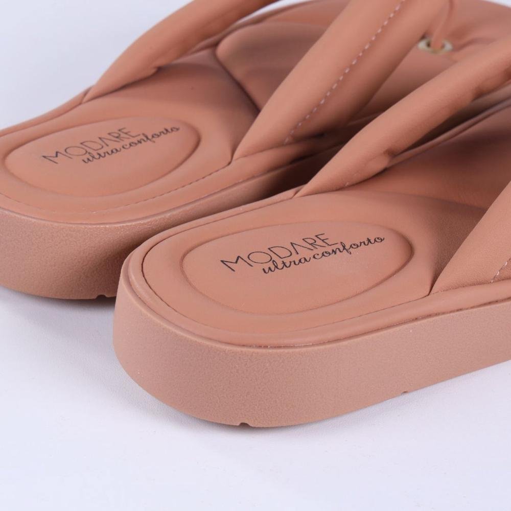 Chinelo Modare Feminino Ultra Conforto 7208.109 Nude Nude 5