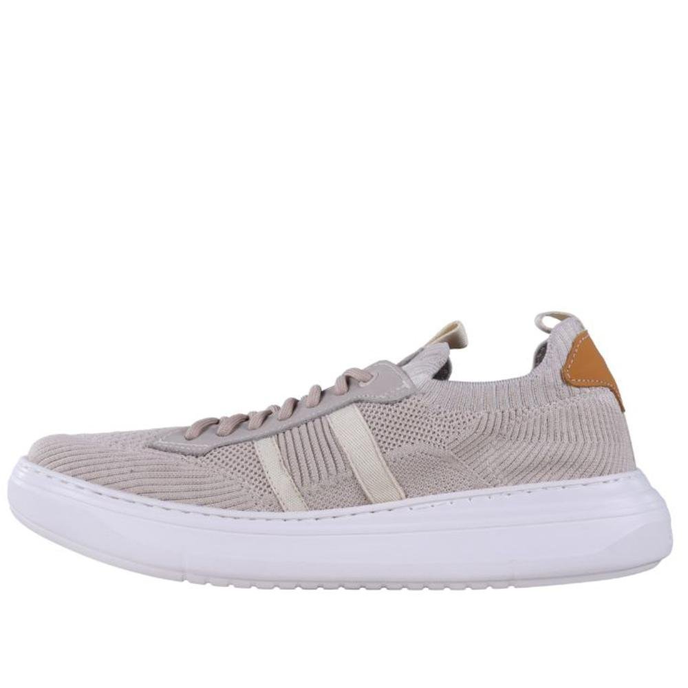 Tênis Masculino Democrata Joe Ultra Light Knit 526105 Off White Bege 7