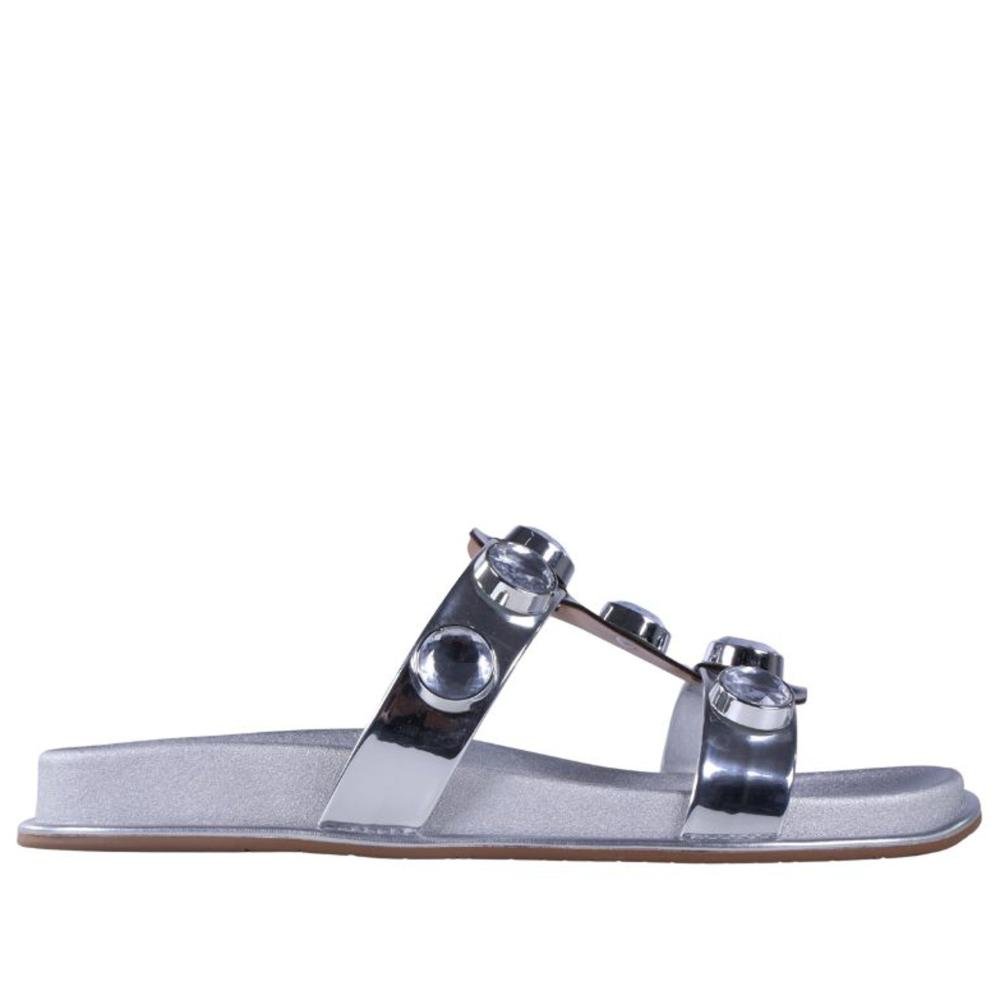 Papete Birk Feminina Zariff 50471-90891 Prata