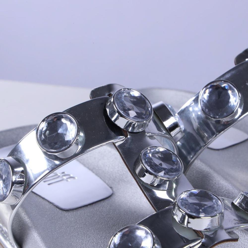 Papete Birk Feminina Zariff 50471-90891 Prata Prata 5