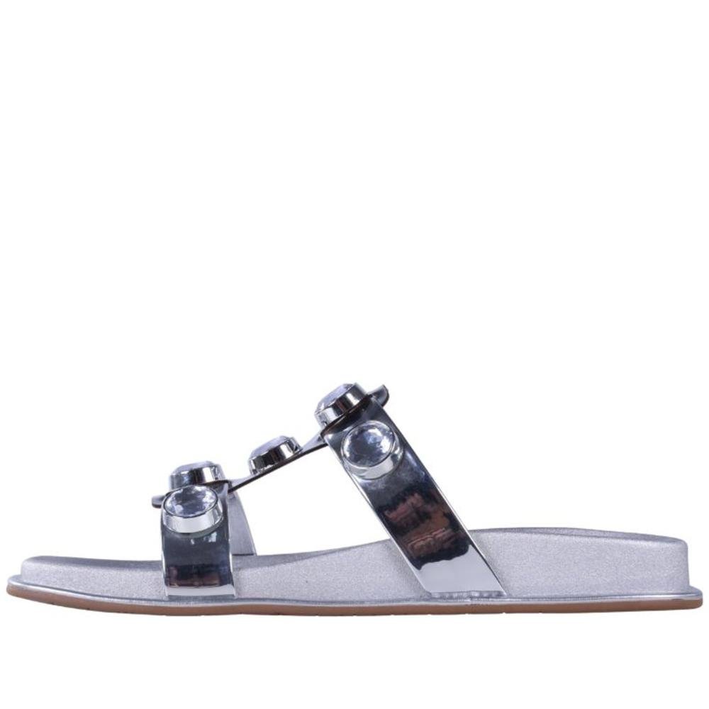 Papete Birk Feminina Zariff 50471-90891 Prata Prata 7