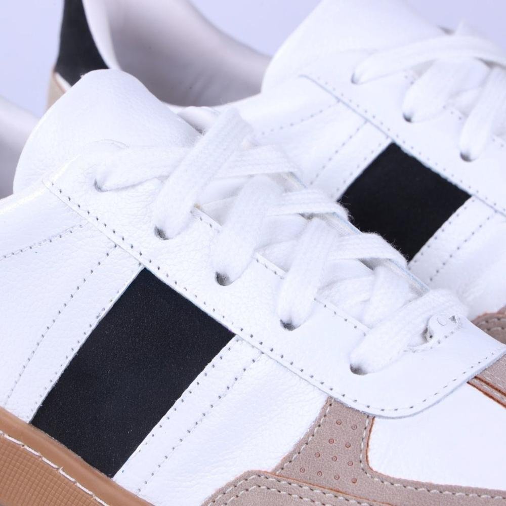 Tênis Zariff Feminino Casual 5272.11395 Branco/Preto Branco 4