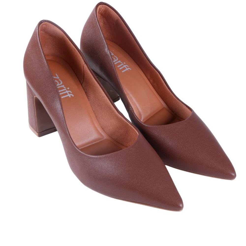 Scarpin Feminino Zariff 7021-230 Chocolate Marrom 2