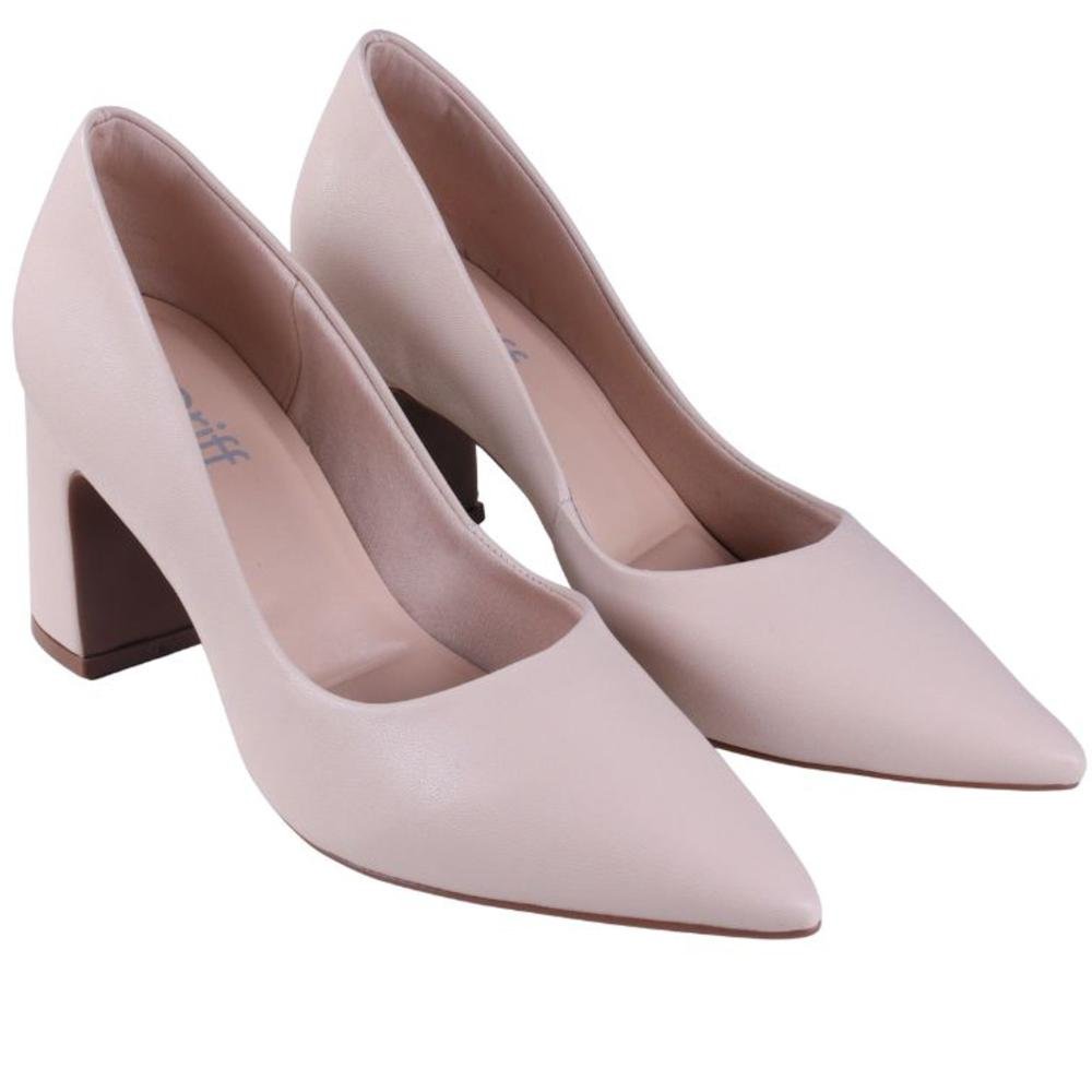 Scarpin Feminino Zariff 7021-230 Nude Bege 2