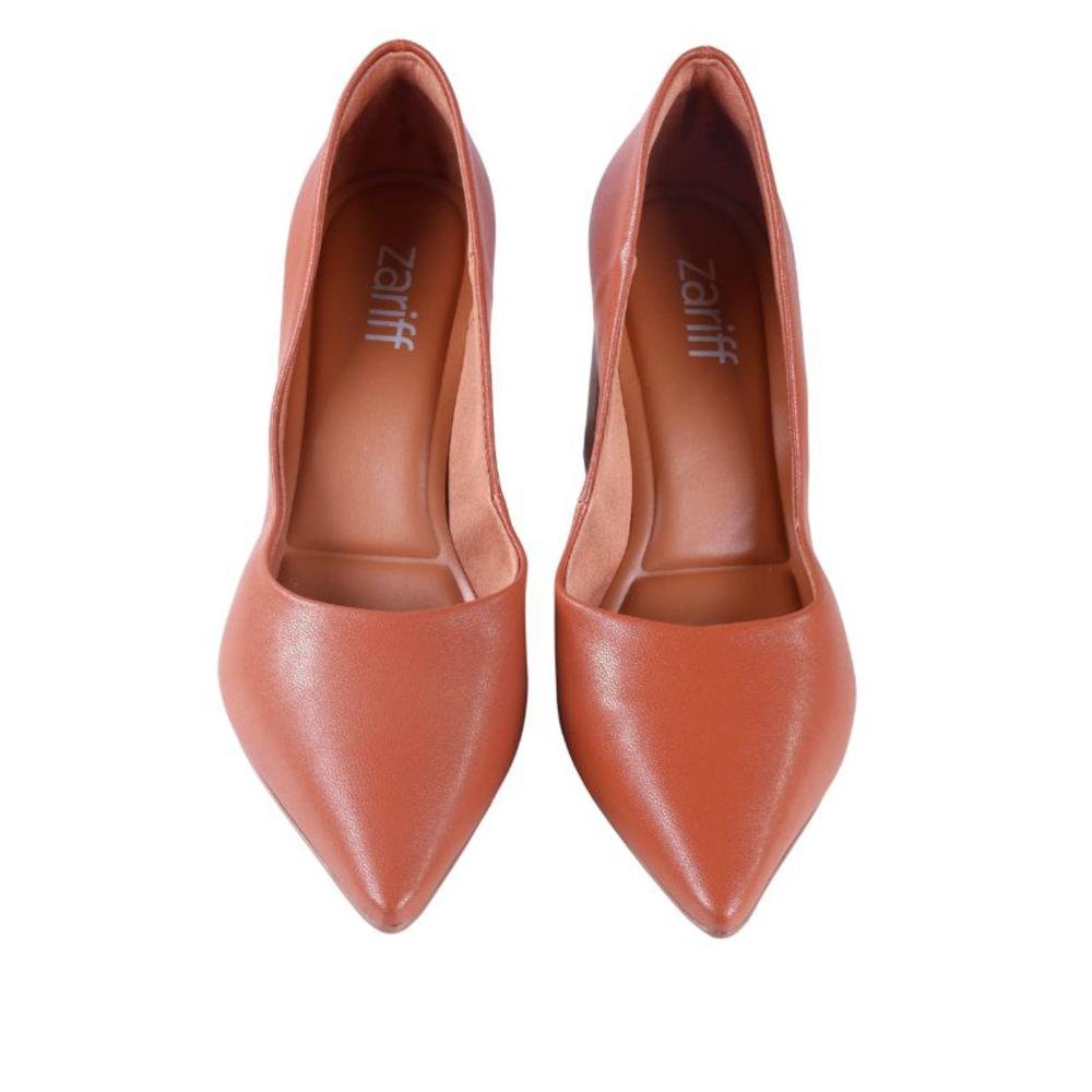 Scarpin Feminino Zariff 7021-230 Caramelo Marrom 5