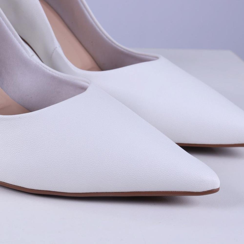 Scarpin Feminino Zariff 7021-230 Branco Branco 3