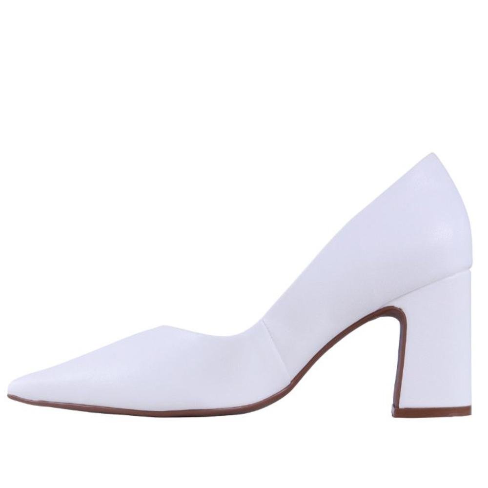 Scarpin Feminino Zariff 7021-230 Branco Branco 5