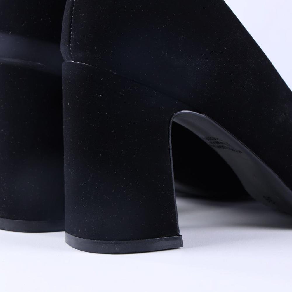 Scarpin Feminino Zariff 7021-230 Preto Nobuck Preto 4