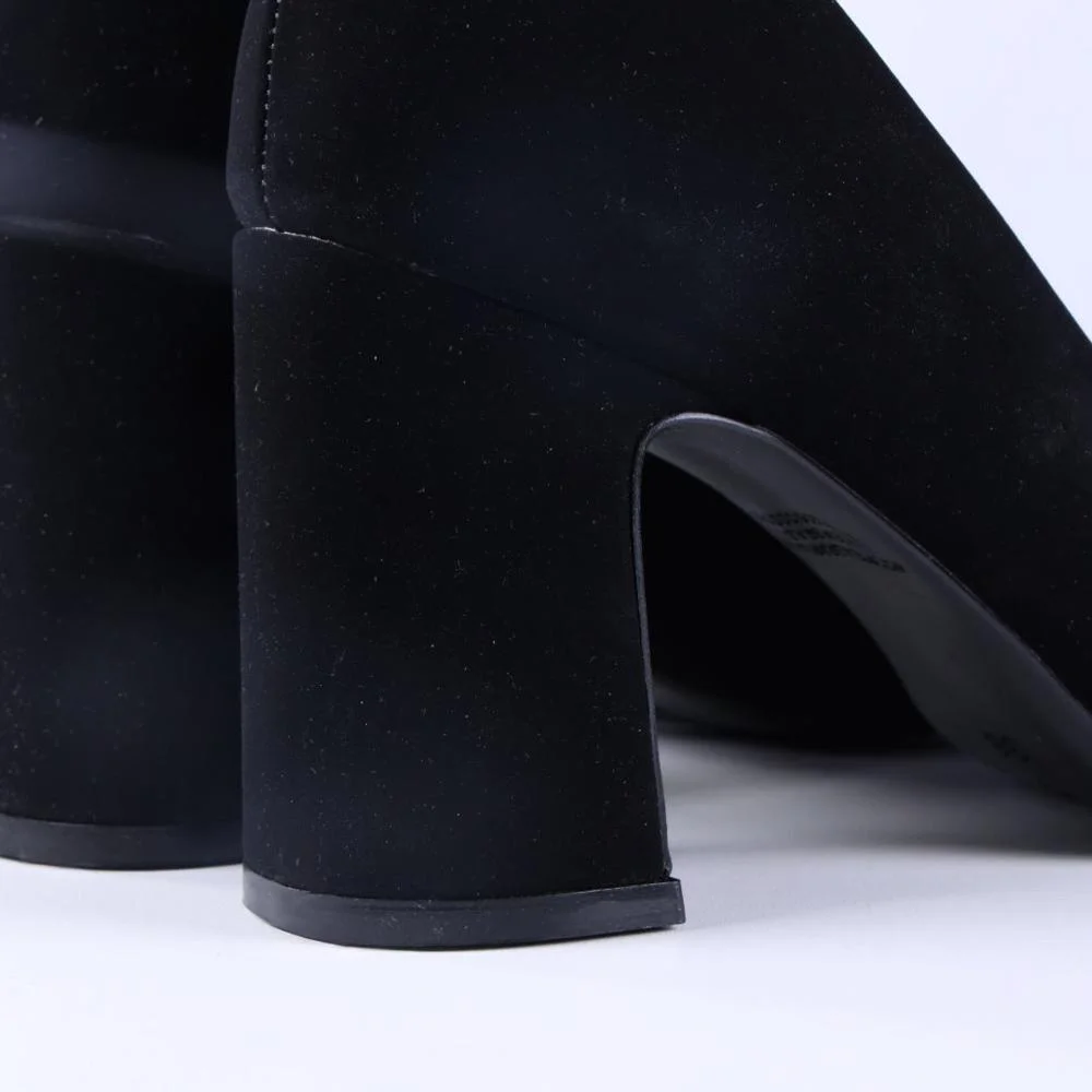 Scarpin Feminino Zariff 7021-230 Preto Nobuck Preto 4